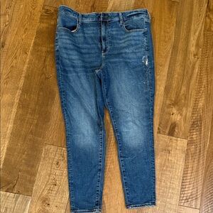 American Eagle Outfitters Dark and Light Blue Stretch Jeans